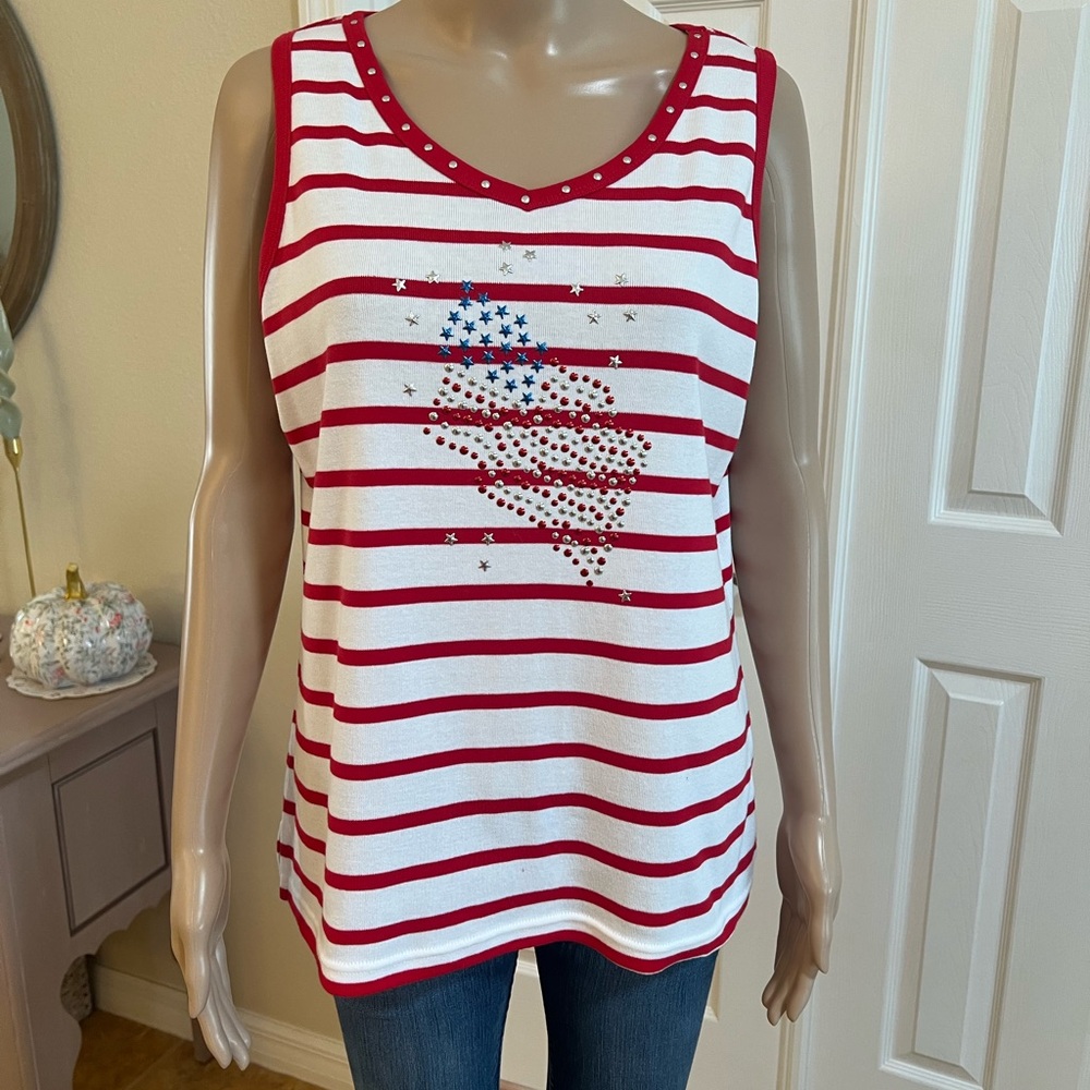 PATRIOTIC LADIES TOP